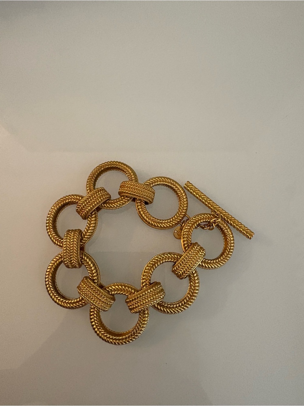 NWT Julie Vos Windsor Link Gold-plated Bracelet